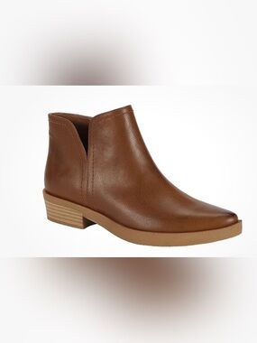 Frye & Co Ilisha Western Ankle Boots Brown Pointed Toe Size 9